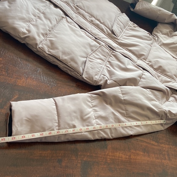 Everlane The ReNew Long Puffer Burnt Sugar Taupe Size Small - Picture 16 of 16